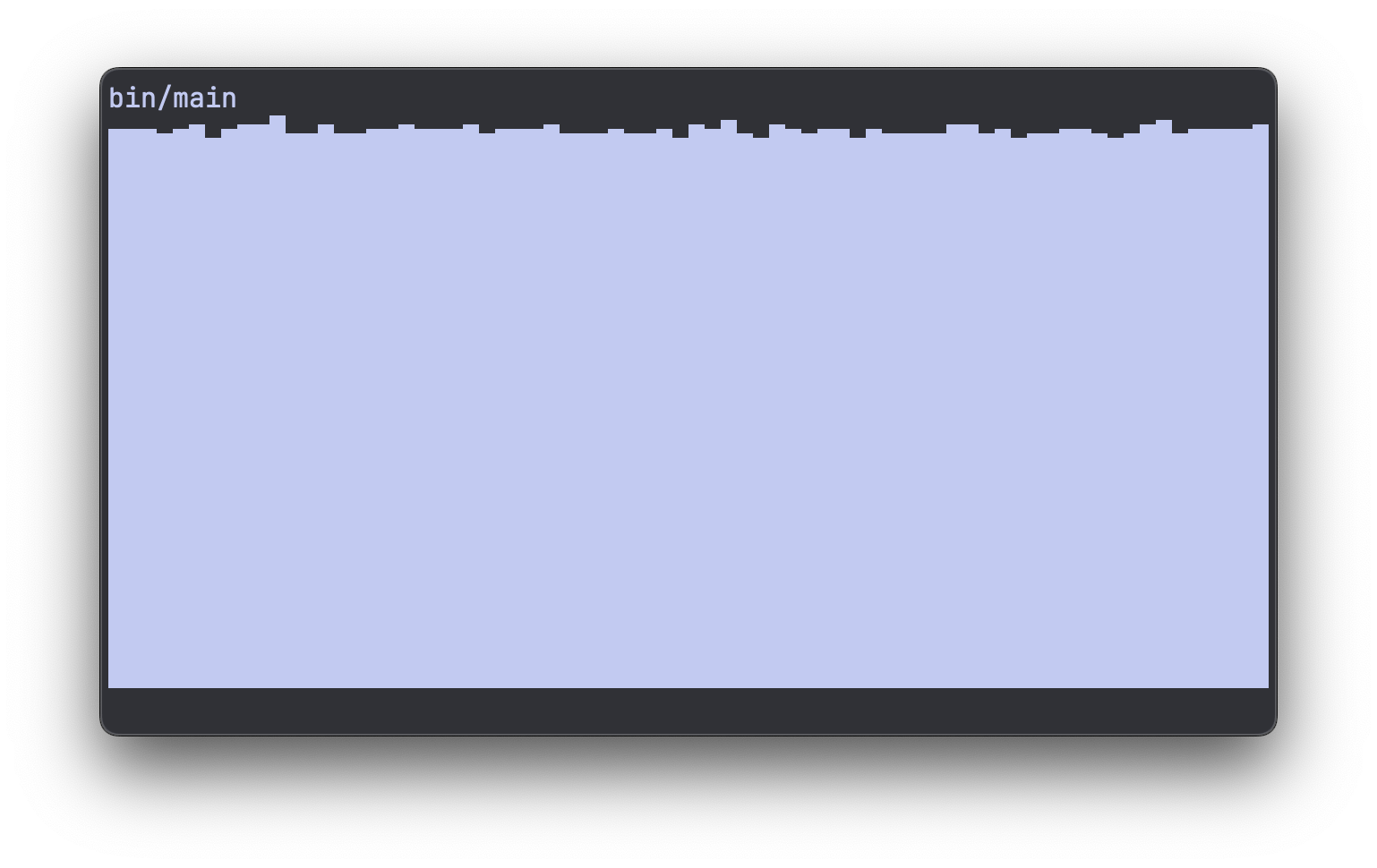 Uniform RNG histogram